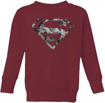 Marble Superman Logo Kids' Sweatshirt - Burgundy - 110/116 (5-6 jaar) - Burgundy