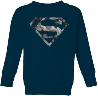 Marble Superman Logo Kids' Sweatshirt - Navy - 110/116 (5-6 jaar) - Navy blauw