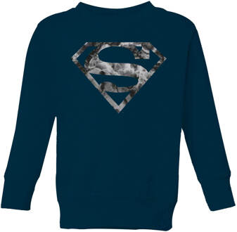 Marble Superman Logo Kids' Sweatshirt - Navy - 98/104 (3-4 jaar) - XS