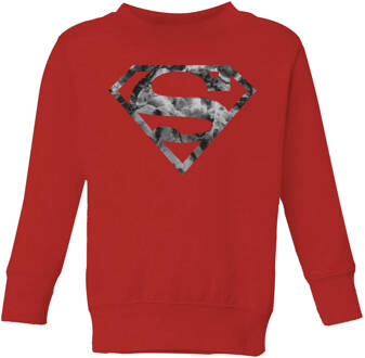 Marble Superman Logo Kids' Sweatshirt - Red - 110/116 (5-6 jaar) - Rood