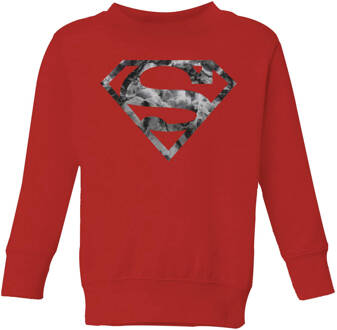 Marble Superman Logo Kids' Sweatshirt - Red - 110/116 (5-6 jaar) Rood