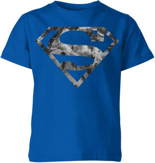 Marble Superman Logo Kids' T-Shirt - Blue - 146/152 (11-12 jaar) Blauw - XL
