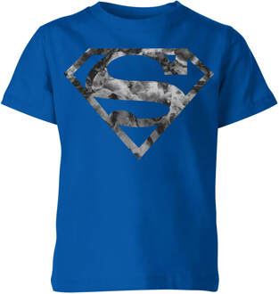 Marble Superman Logo Kids' T-Shirt - Blue - 146/152 (11-12 jaar) - Blue - XL