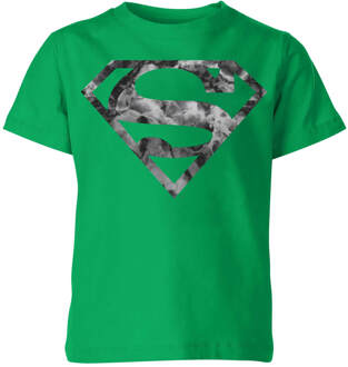 Marble Superman Logo Kids' T-Shirt - Green - 122/128 (7-8 jaar) - Groen - M