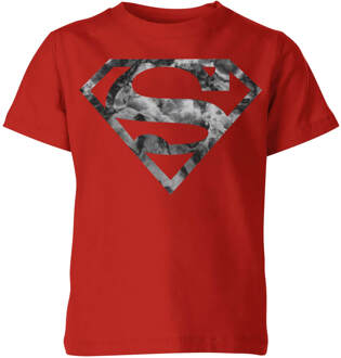 Marble Superman Logo Kids' T-Shirt - Red - 122/128 (7-8 jaar) - Rood - M