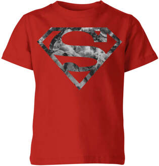Marble Superman Logo Kids' T-Shirt - Red - 134/140 (9-10 jaar) Rood