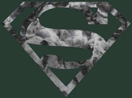 Marble Superman Logo Men's T-Shirt - Green - XXL Groen