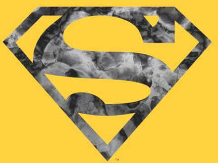 Marble Superman Logo Men's T-Shirt - Yellow - XL Geel