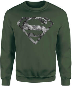 Marble Superman Logo Sweatshirt - Green - L Groen