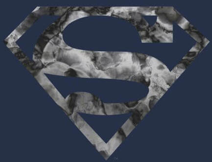 Marble Superman Logo Women's T-Shirt - Navy - S