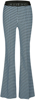 Marc Aurel Blauwe broek met patroon voor dames Marc Aurel , Blue , Dames - 2Xl,Xl,M