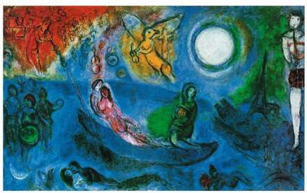 Marc Chagall - Il Concerto, 1957 Kunstdruk 80x60cm