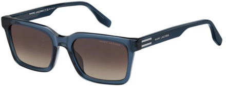 MARC JACOBS Blauw montuur zonnebril met bruin getinte glazen Marc Jacobs , Blue , Unisex - 53 MM