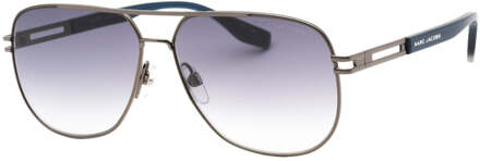 MARC JACOBS blauwe armen zilveren zonnebril