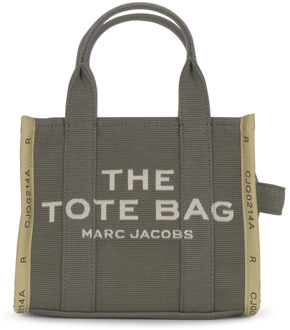 MARC JACOBS Bronze Green Jacquard Tote Bag Marc Jacobs , Green , Dames - ONE Size