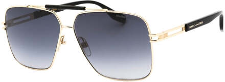 MARC JACOBS donkergrijze SF gouden zonnebril met lens