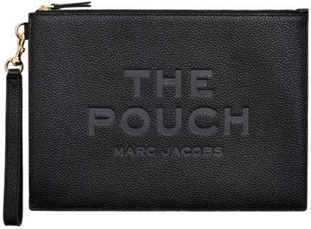 MARC JACOBS Elegante leren clutch tas Marc Jacobs , Black , Dames - ONE Size