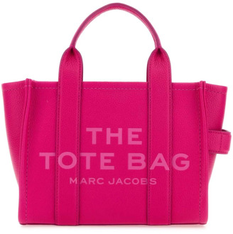 MARC JACOBS Fuchsia Leren Mini Tote Handtas Marc Jacobs , Pink , Dames - ONE Size