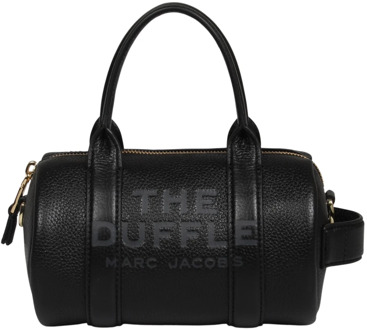 MARC JACOBS Gestructureerde Leren Mini Duffle Tas Marc Jacobs , Black , Dames - ONE Size