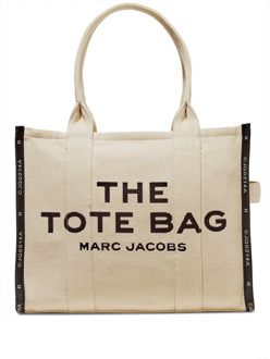 MARC JACOBS Jacquard Large Tote Bag in Beige Marc Jacobs , Beige , Dames - ONE Size