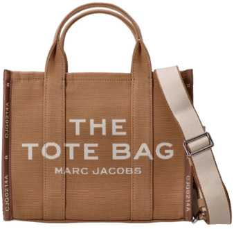 MARC JACOBS Katoenen handtas met ritssluiting Marc Jacobs , Brown , Dames - ONE Size