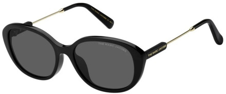 MARC JACOBS Klieke zwarte zonnebril voor vrouwen Marc Jacobs , Black , Dames - 54 MM