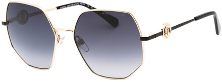 MARC JACOBS Marc Jacob dames grijze lens gouden zonnebril - maat