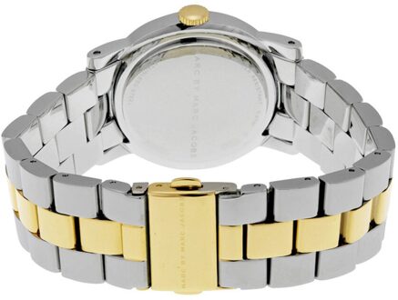 MARC JACOBS MBM3139 AMY Zilver Tweekleurig Dameshorloge - maat Zilver en goud