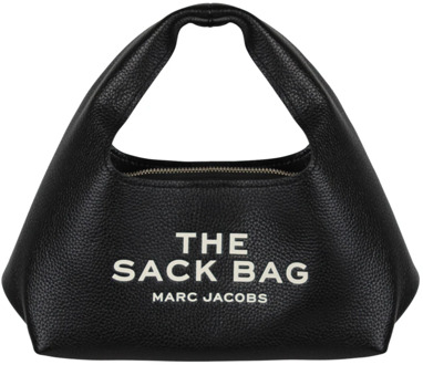 MARC JACOBS Mini Sack Tas met Logo Print Marc Jacobs , Black , Dames - ONE Size