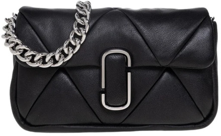 MARC JACOBS Puffy Diamond Quilted J Marc Schoudertas Marc Jacobs , Black , Dames - ONE Size