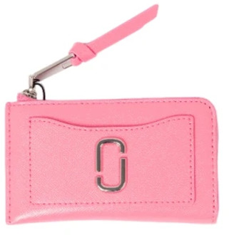 MARC JACOBS Roze leren portemonnee met polyurethaancoating Marc Jacobs , Pink , Dames - ONE Size