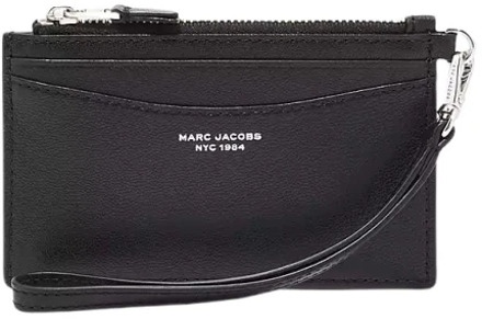MARC JACOBS Slanke rits polsband portemonnee Marc Jacobs , Black , Dames - ONE Size