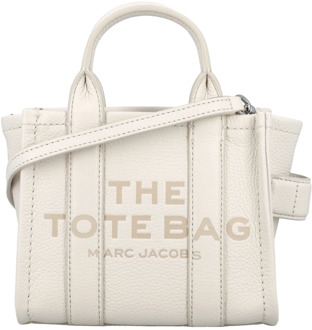 MARC JACOBS Steen Logo Print Tas Marc Jacobs , Gray , Dames - ONE Size