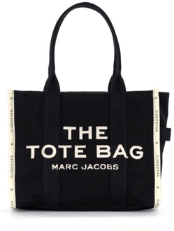 MARC JACOBS The Jacquard Large Tote Bag in zwart canvas Marc Jacobs , Black , Dames - ONE Size