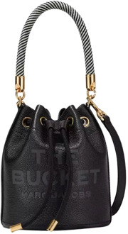 MARC JACOBS The Leather Bucket Tas Marc Jacobs , Black , Dames - ONE Size