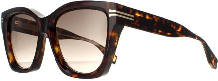 MARC JACOBS Vierkant Dames Havana Crystal Bruin Gradiënt MJ 1000/S - maat
