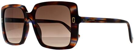 MARC JACOBS Vierkant Dames Hoorn Bruin Verloop MJ 1121/S