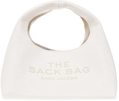 MARC JACOBS Witte Mini Sack Tas met Logo Marc Jacobs , White , Dames - ONE Size
