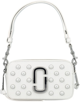 MARC JACOBS Witte Pearl Snapshot Dames Handtas Marc Jacobs , White , Dames - ONE Size