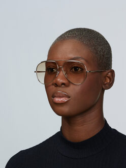 MARC JACOBS Zonnebril Dames Piloot Goud/paars