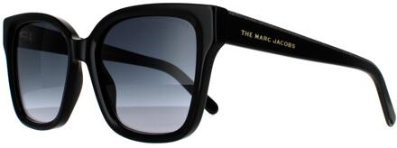 MARC JACOBS Zonnebril Dames Rechthoekig Zwart/blauw/grijs