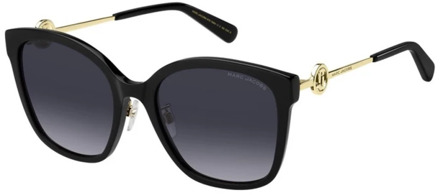MARC JACOBS Zwarte zonnebril met donkergrijze getinte glazen Marc Jacobs , Black , Dames - 56 MM