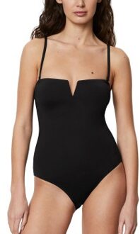 Marc O Polo Bandeau Swimsuit Zwart - X-Small,Small,Medium,Large,X-Large