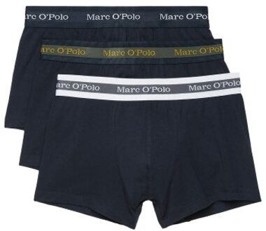 Marc O Polo Cotton Stretch Trunk 3 stuks * Actie * Blauw,Versch.kleure/Patroon - Medium,Large,X-Large,XX-Large