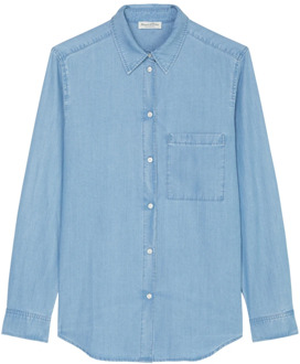 Marc O'Polo Denim blouse regulier Marc O'Polo , Blue , Dames - Xs,2Xs