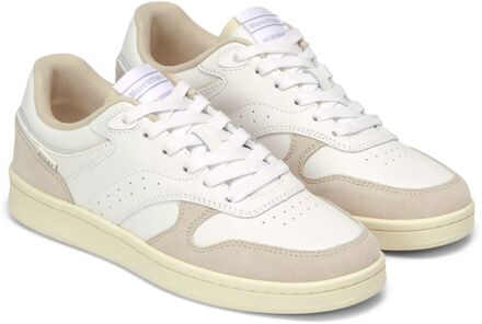 Marc O'Polo Hof Leather Sneakers Dames wit - beige - 37