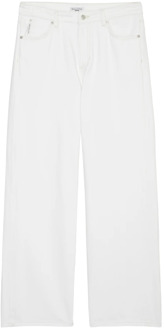 Marc O'Polo Jeans model Tomma wijd hoge taille norHeren lengte Marc O'Polo , White , Dames - W28 L30,W29 L30