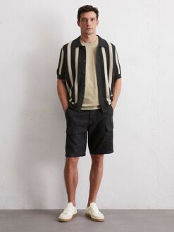 Marc O'Polo Knitted Crochet Overhemd Short Sleeves Zwart - M,XL