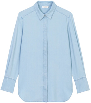Marc O'Polo Lange blouse normaal Marc O'Polo , Blue , Dames - M,S