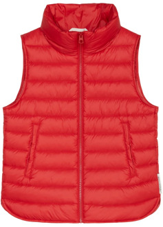 Marc O'Polo Lichtgewicht gewatteerd vest met capuchon, normaal Marc O'Polo , Red , Dames - Xs,2Xs